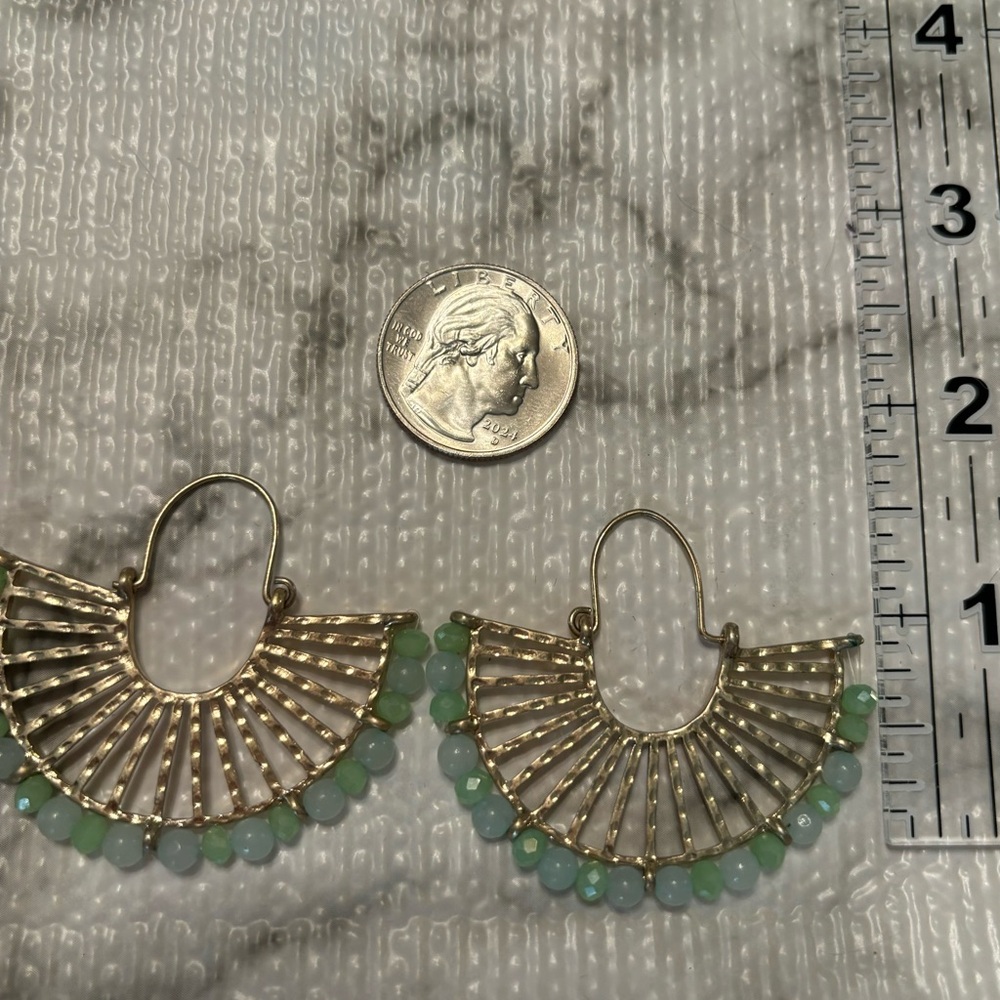 Francesca’s Collections Beaded Hoop Earrings